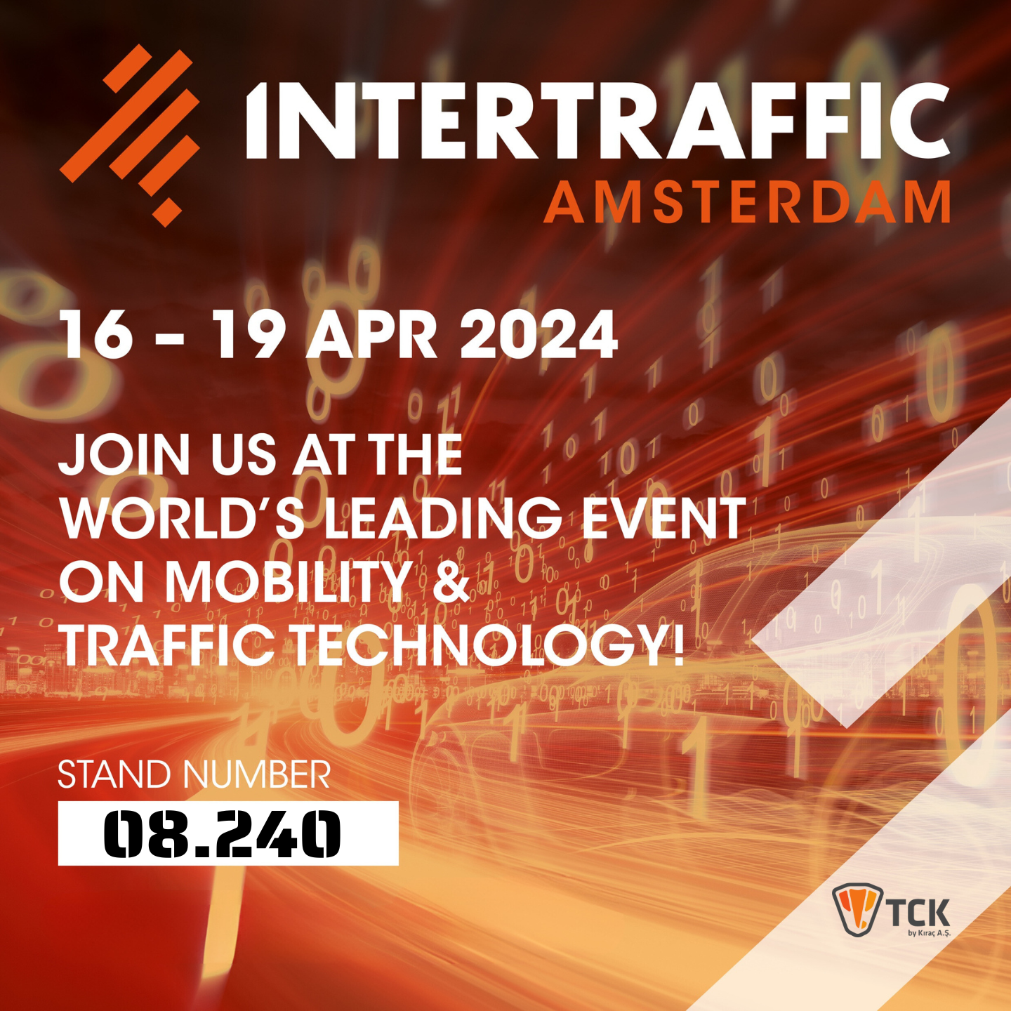 Intertraffic Amsterdam 2024 fuarına katılım sağlıyoruz!